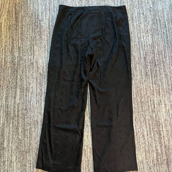 Lane Bryant Women’s Size 16 Lace Print Dress Pants Black Straight Leg Stretch‎ - Picture 9 of 9